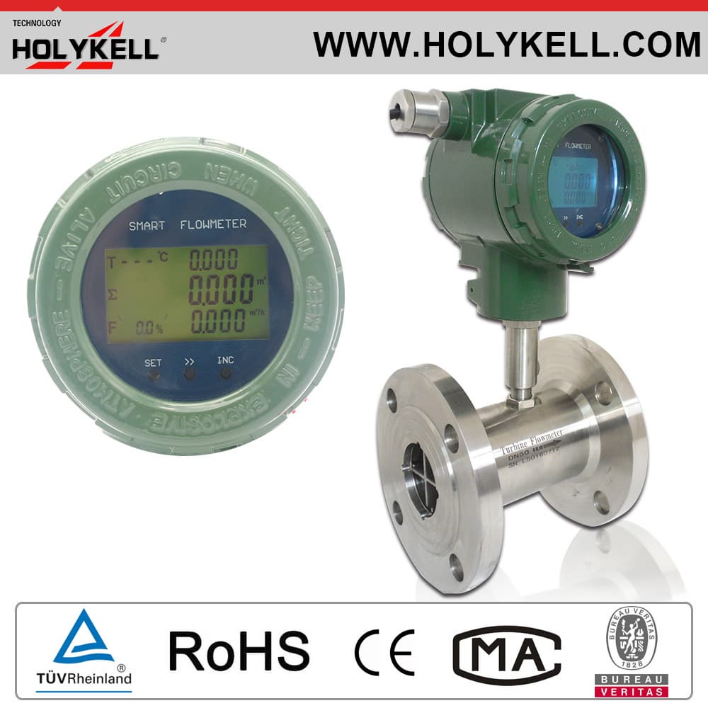high accuracy digital diesel flow meter turbine fuel oil Flow meter